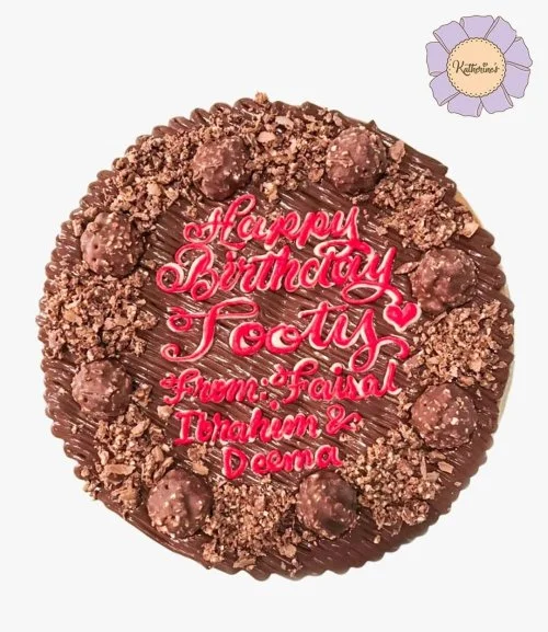 Nutella & Ferrero Rocher Customised Cookie Cake 