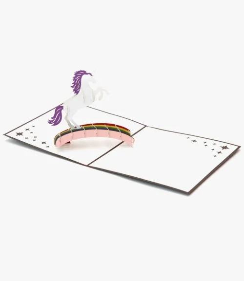 Unicorn 3D Pop up Abra Cards