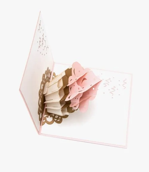 Cupcake 3D Pop up Abra Cards