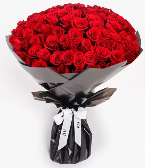 100 Roses Hand Bouquet