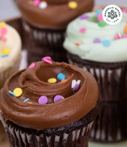 12 Chocolate & Vanilla Cupcakes by Magnolia Bakery