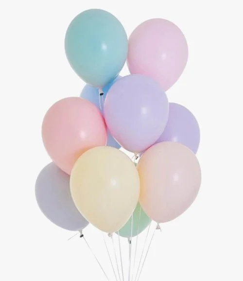 12 inches Pastel Colors Latex Balloon Pack of 12 pieces