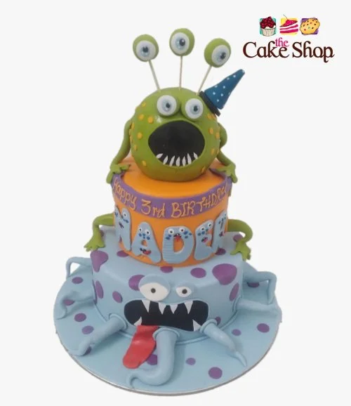 Monster 3D Birthday Cake
