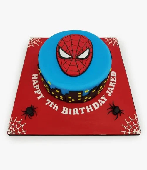 2D Spiderman Cake By Cake Social