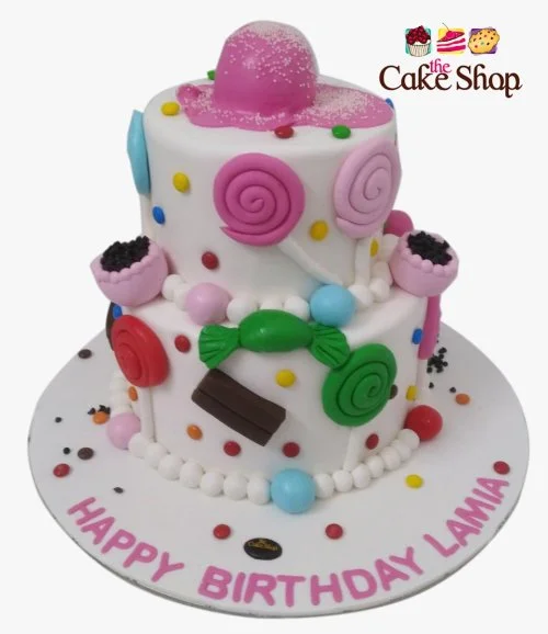 Candies 3D Birthday Cake
