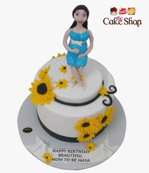 Mom to Be 3D Birthday Cake