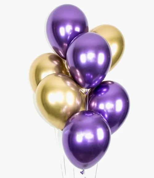 8 Chrome Latex Balloons