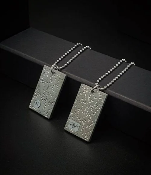  Rectangle Army Necklace