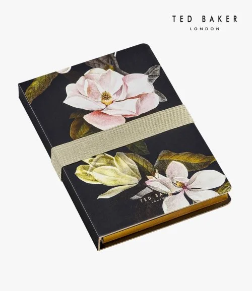 A5 Notebook with Sticky Notes Opal Black by Ted Baker