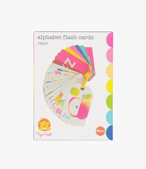 Alphabet Flash Cards - Neon by Tiger Tribe
