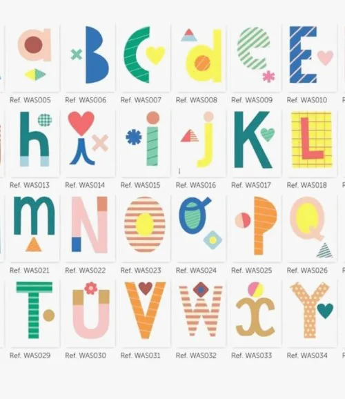 Alphabet Wall Sticker - Small o by Poppik