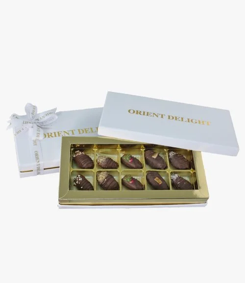 Assorted Chocolate Dates Small 10Pcs By Orient Delights