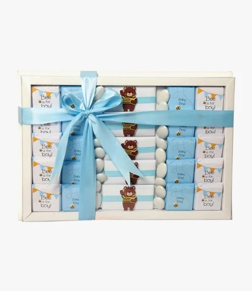 Baby Boy Bee Chocolate Box by Eclat