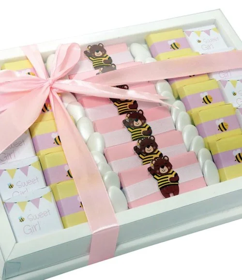 Baby Girl Bee Chocolate Tray by Eclat