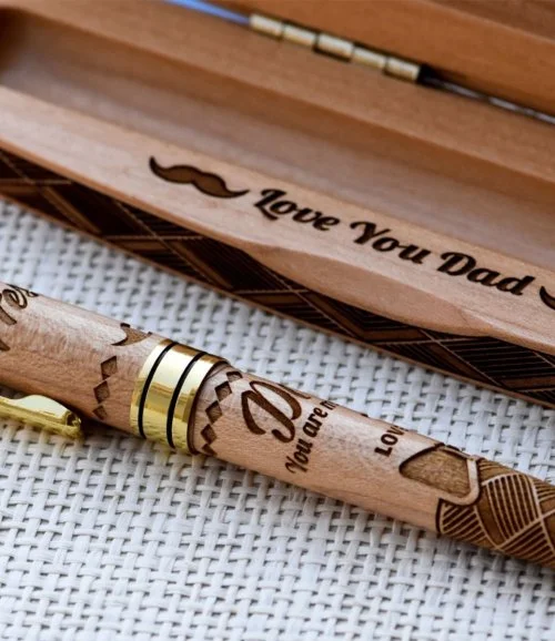 Best Dad Ever Personalized Pen & Case by Laser Gallery