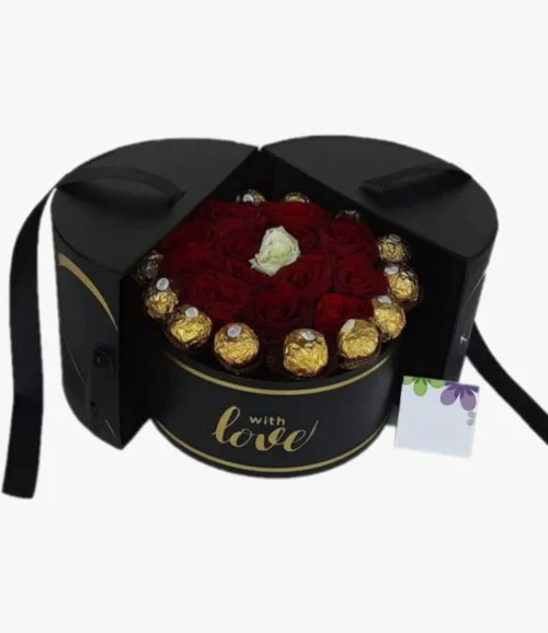 Black Rose and Ferrero Rocher Capsule Box
