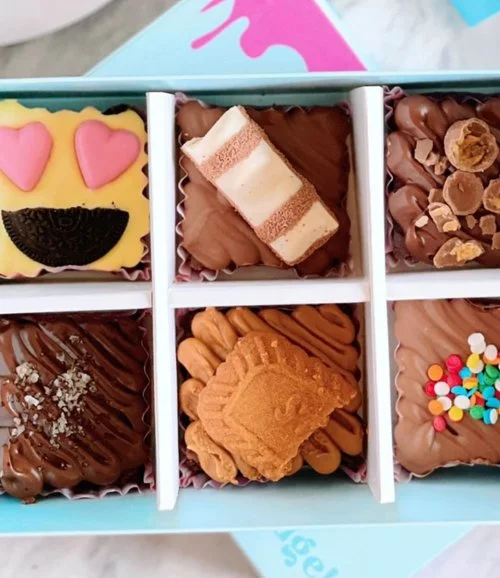 Box of 6 Assorted Brownies by Oh Fudge!