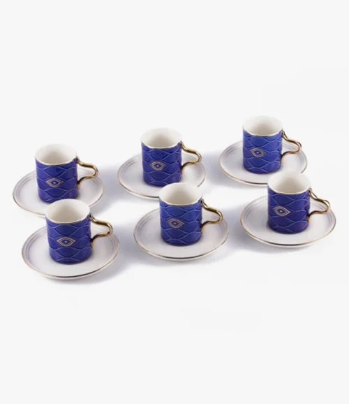 Cappuccino Set - Ikram - Blue & White