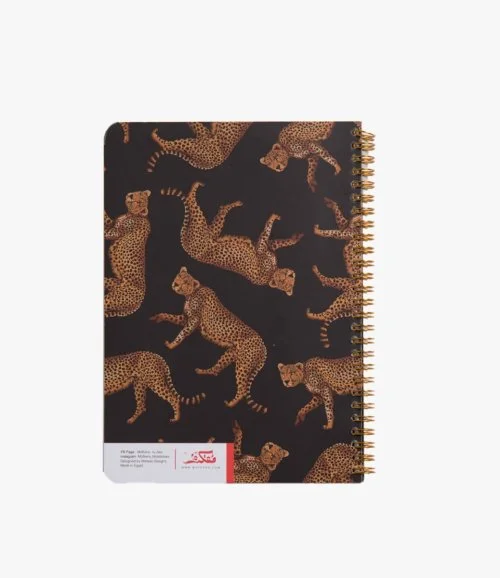 Cheetah Notebook Wire A5 Size
