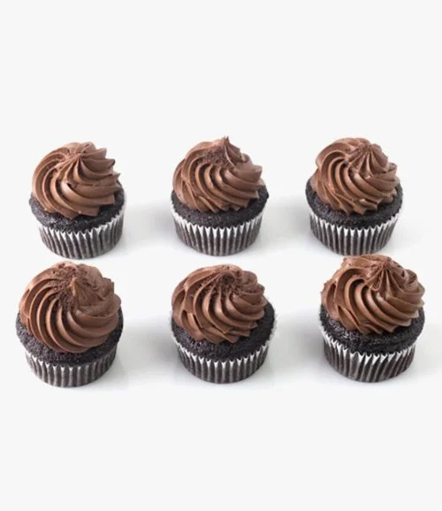 Chocolate with Chocolate Fresh Cream Cupcakes By Cake Social