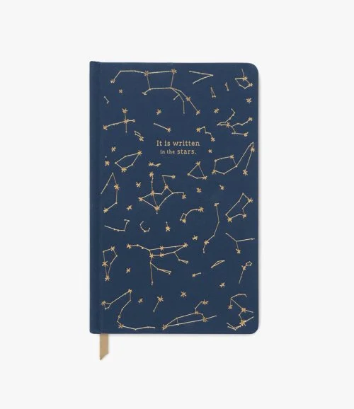 Cloth Journal - Navy Constellations "It Is Written In The Stars" by Designworks Ink