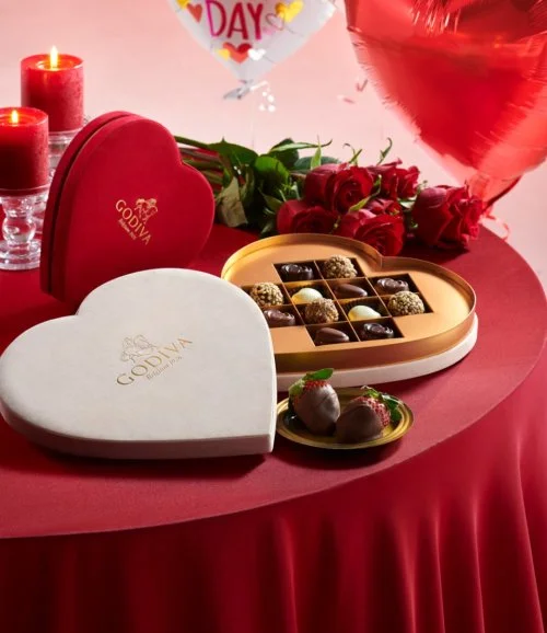 Coeur Chocolate Gift Box Beige 12 pcs  by Godiva