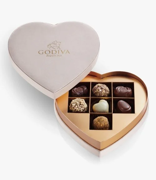 Coeur Chocolate Gift Box Beige 7 pcs  by Godiva