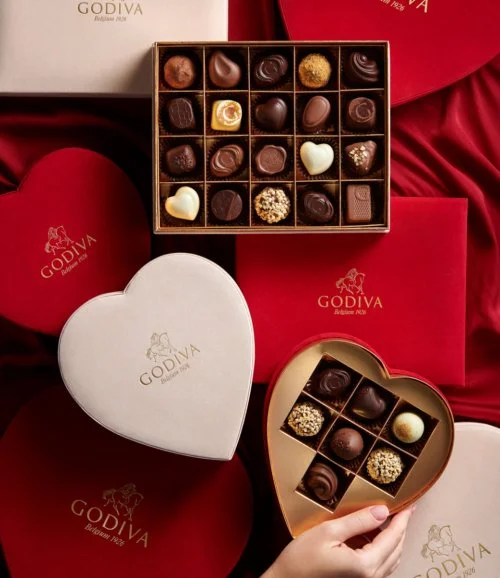 Coeur Chocolate Gift Box Beige 7 pcs  by Godiva