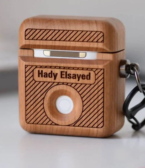 Customized Wooden Airpod Case