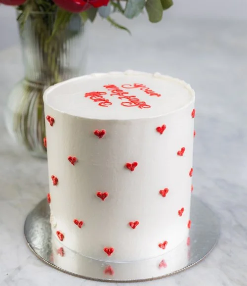 Cute Hearts Cake & Roses Bundle