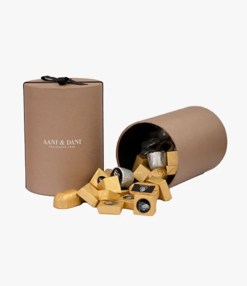 Cylindrical Classic Wrapped Chocolate Box - Small By Aani & Dani 