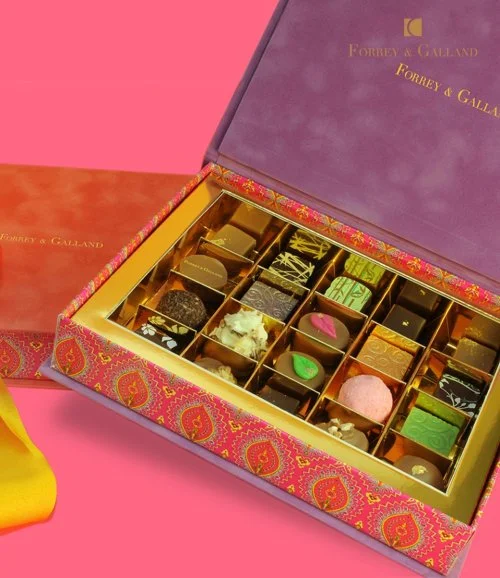 Diwali Velvet Chocolate Box by Forrey & Galland