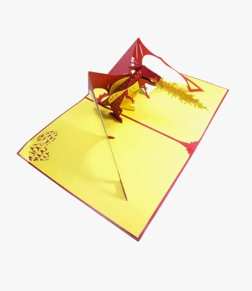 Dragon - 3D Pop up Card By Abra Cards