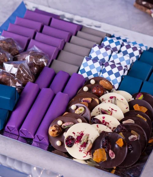Elegant Chocolate Square Tray by Lilac