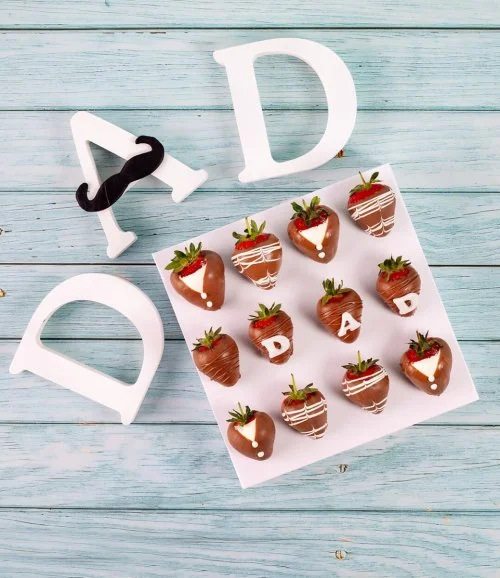 Father's Day Chocolate Covered Strawberries by Cake Social