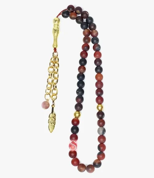 Matte Brwn and Black Prayer Beads
