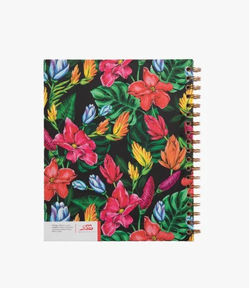 Floral Arabic 1 Notebook Wire A5 Size