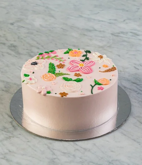 Floral Cute Cake & Roses Bundle