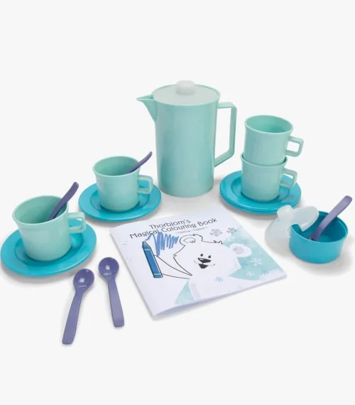 Frosty Blue Coffee Set and Thorbjorn Colouring Book