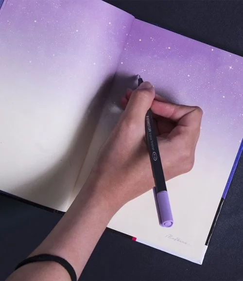 Galaxy Sketchbook Purple