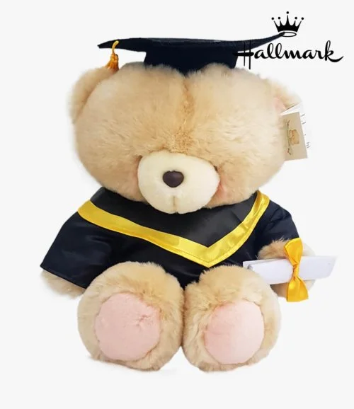 Hallmark Graduation Teddy Bear Holding a Diploma