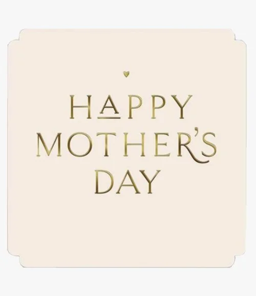 Happy Mother's Day Gold Text Greeting Card by Alice Scott