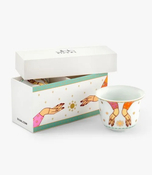 Hessa's Set of 2 Arabic Coffee Cups by Silsal