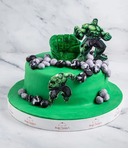 Hulk Design Cake By Sugar Daddy's Bakery 