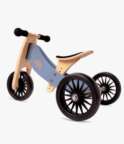 Kinderfeets 2-in-1 Tiny Tot PLUS Tricycle & Balance Bike - Slate Blue