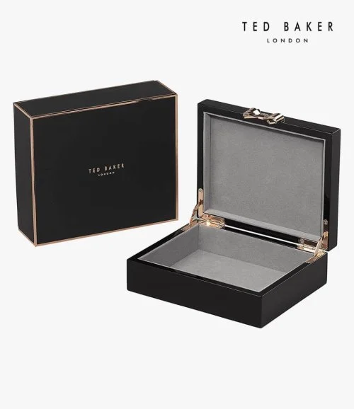 صندوق مجوهرات اسود صغير من تيد بيكر