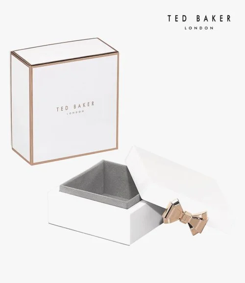 صندوق مجوهرات ابيض صغير من تيد بيكر