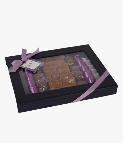 Leather Mixed Chocolate Box By Lilac 