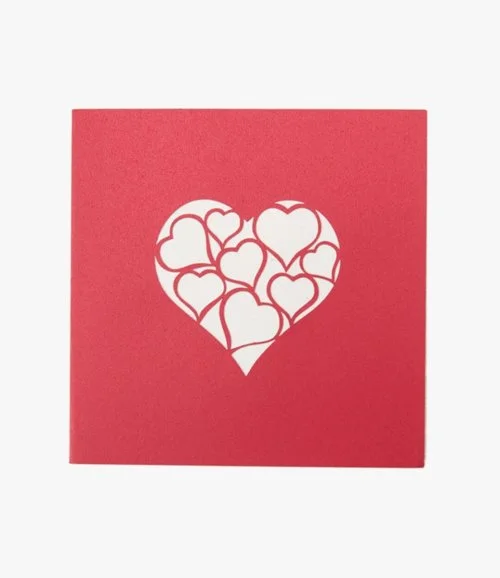 Love Heart - 3D Pop up Card By Abra Cards