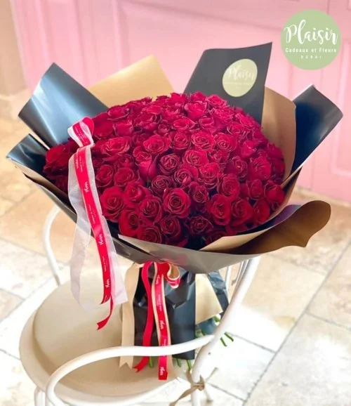 Luxury Rouge Passion Bouquet By Plaisir